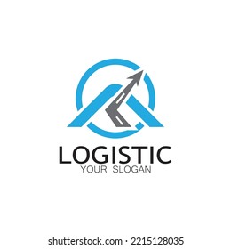 logistics logo icon illustration vector design  distribution symbol  delivery of goods  economy  finance