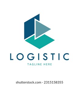 Logistik-Logo-Symbol Vektorgrafik-Design-Vertrieb Symbol Lieferung von Waren-Wirtschaftsfinanzierung