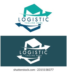 logistics logo icon illustration vector design  distribution symbol  delivery of goods  economy  finance