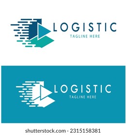logotipo de logística icono ilustración de diseño vectorial símbolo de distribución entrega de bienes economía financiación