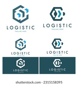 logistics logo icon illustration vector design  distribution symbol  delivery of goods  economy  finance