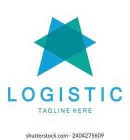 logistics logo icon illustration vector design  distribution symbol  delivery of goods  economy  finance