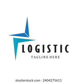 Logistik-Logo-Symbol Vektorgrafik-Design-Vertrieb Symbol Lieferung von Waren-Wirtschaftsfinanzierung
