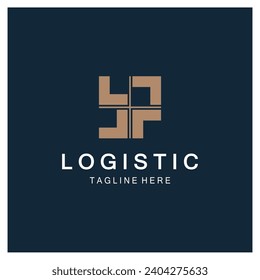 logotipo de logística icono ilustración de diseño vectorial símbolo de distribución entrega de bienes economía financiación