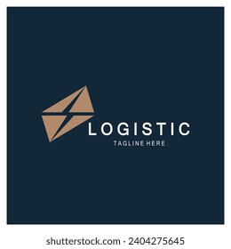 logistics logo icon illustration vector design  distribution symbol  delivery of goods  economy  finance