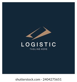 logistics logo icon illustration vector design  distribution symbol  delivery of goods  economy  finance