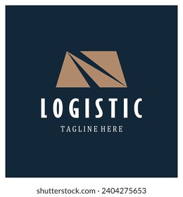 logistics logo icon illustration vector design  distribution symbol  delivery of goods  economy  finance