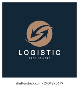 logistics logo icon illustration vector design  distribution symbol  delivery of goods  economy  finance