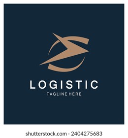 logotipo de logística icono ilustración de diseño vectorial símbolo de distribución entrega de bienes economía financiación