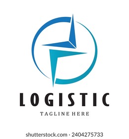logistics logo icon illustration vector design  distribution symbol  delivery of goods  economy  finance