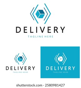 logistics logo icon illustration vector design  distribution symbol  delivery of goods  economy  finance