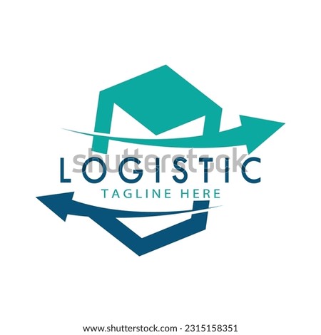 logistics logo icon illustration vector design  distribution symbol  delivery of goods  economy  finance