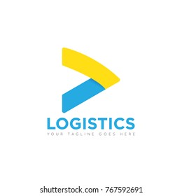 Logistics logo, icon, symbol, design template