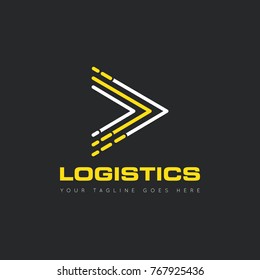 Logistics logo, icon, symbol, design template