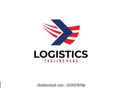 logistics logo icon vector isolated