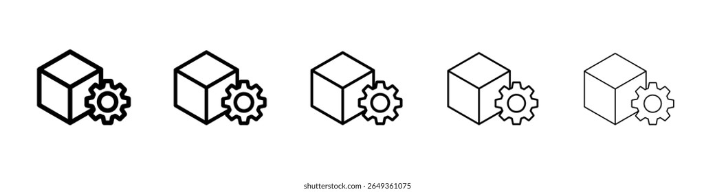 logistics management icon Flat design on isolated background