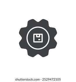 Logistics management icon simple vector symbol