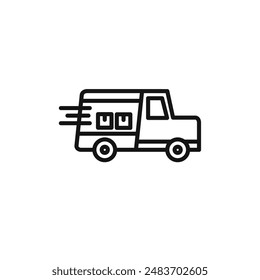 logistics management icon vector set collection for web