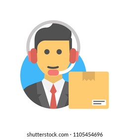 Logistics Manager flat Icon