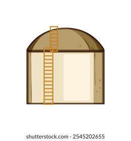 logistics oil tank storage cartoon. refinery distribution, safety maintenance, inspection regulation logistics oil tank storage sign. isolated symbol vector illustration