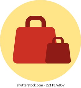 Logistics package, illustration, vector on white background.
