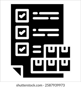 Logistics Planning Icon Element For Design