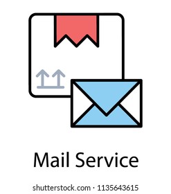 Logistics sealed package with letter envelope, mail service