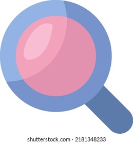 Logistics search, illustration, vector on a white background.