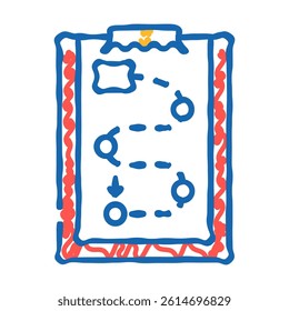 logistics service monitoring doodle icon sketch vector. logistics service monitoring sign. isolated symbol illustration
