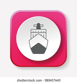 logistics ship icon
