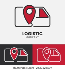 logistics shipping expedition logo design