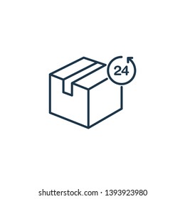 Logistics and Shipping icon. For presentation, graphic design, mobile application, web design, infographics. Vector illustration.