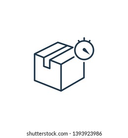 Logistics and Shipping icon. For presentation, graphic design, mobile application, web design, infographics. Vector illustration.