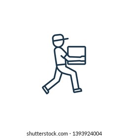 Logistics and Shipping icon. For presentation, graphic design, mobile application, web design, infographics. Vector illustration.