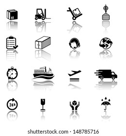 Logistics and Shipping icons