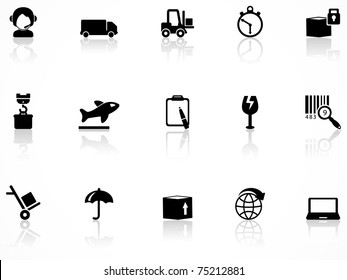 Logistics and shipping icons