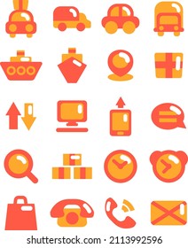 Logistics shipping, illustration, vector on a white background.