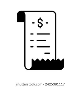 Logistics Slip icon vector strock illustration