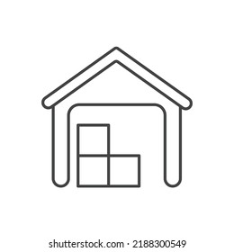 Logistics - Storehouse icons  symbol vector elements for infographic web