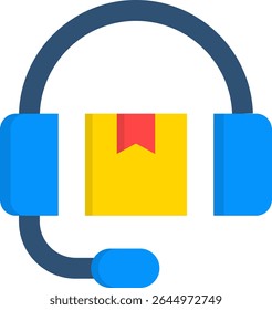 Logistics Support Icon Flat Vector Illustration