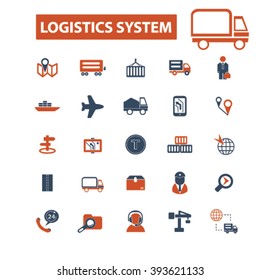 iconos del sistema logístico
