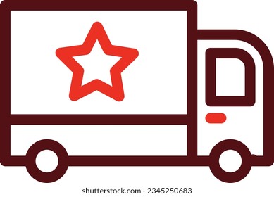Logistics Thick Line Two Color Icons For Personal And Commercial Use.
