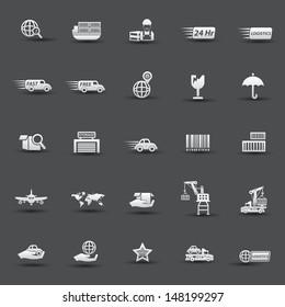 Logistics and transport icons,vector