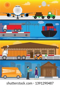 Logistics is a transportation service system. Which is important to doing business Is the 
process of transporting products from manufacturers to consumers