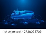 logistics and transportation shipping worldwide technology background. shipment transport global worldwide technology. vector illustration fantastic technology. 