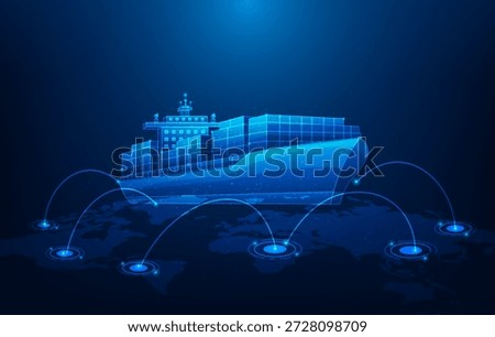 logistics and transportation shipping worldwide technology background. shipment transport global worldwide technology. vector illustration fantastic technology. 
