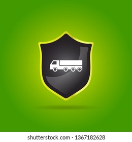 Logistics truck icon