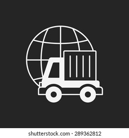 logistics truck icon