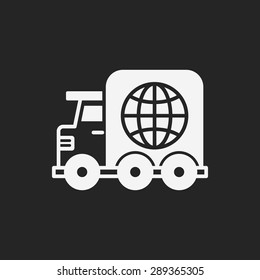 logistics truck icon