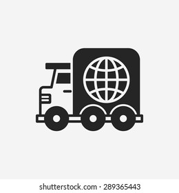 logistics truck icon